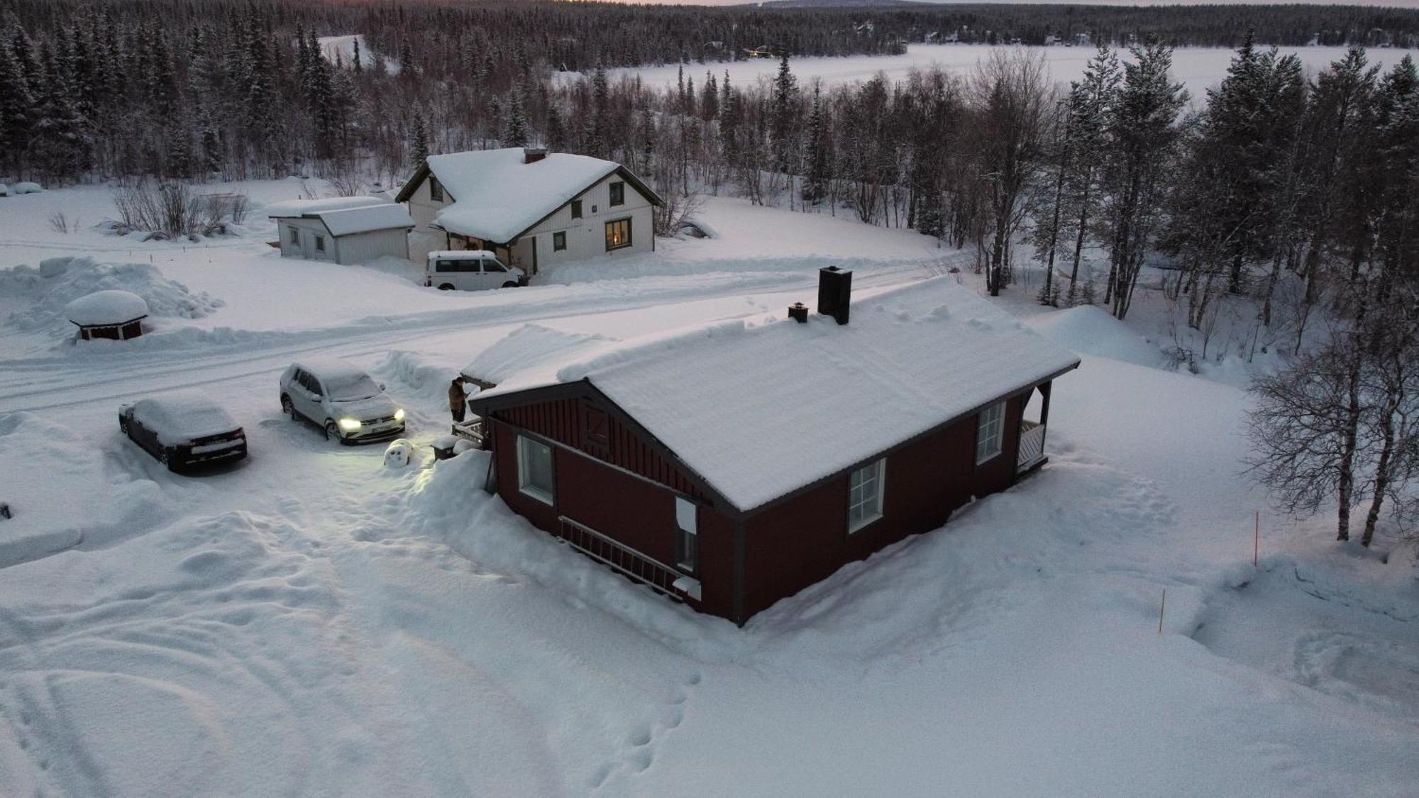 Little Adorable Red Villa Kiruna Exterior foto