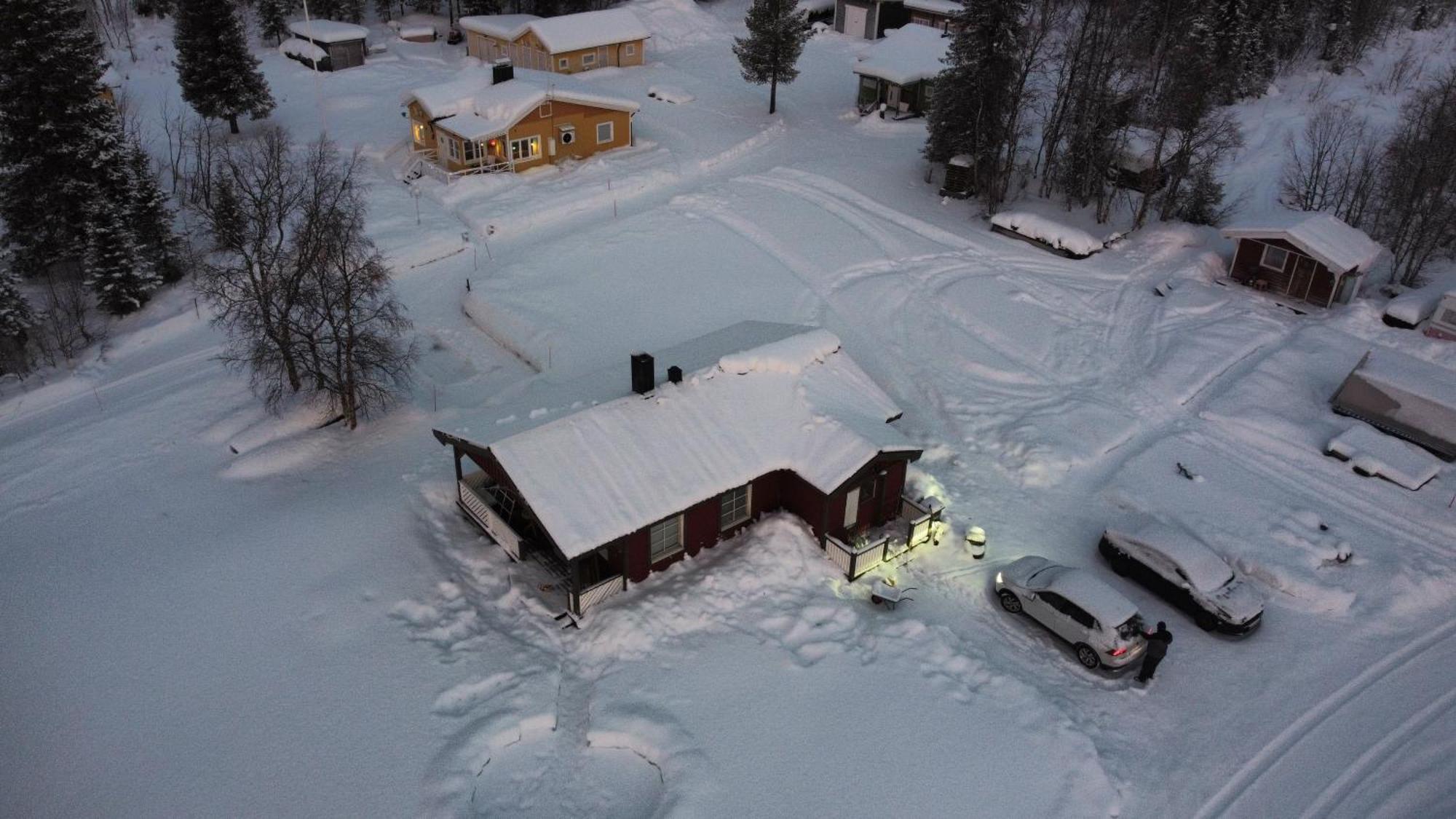 Little Adorable Red Villa Kiruna Exterior foto